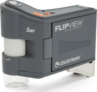 Celestron 44314 FlipView El Tipi LCD Mikroskop (Gri)