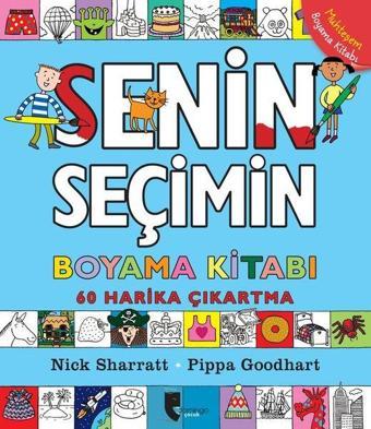 Senin Seçimin Boyama Kitabı - 60 Harika Çıkartma - Pippa Goodhart - Domingo Yayınevi