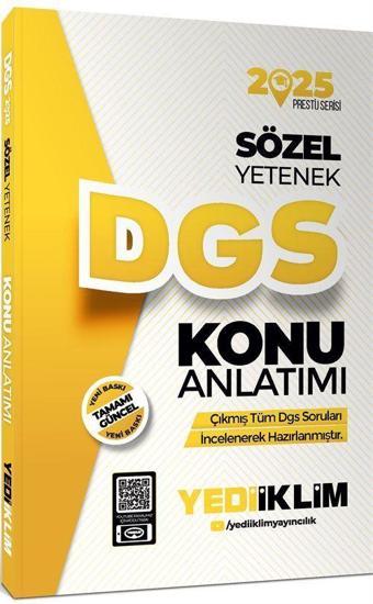 2025 DGS Sözel Yetenek Konu Anlatımı - Yediiklim Yayınları