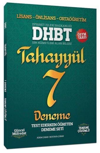 2020 DHBT Tahayyül 7 Deneme Çözümlü - Yazarın Kendi Yayını