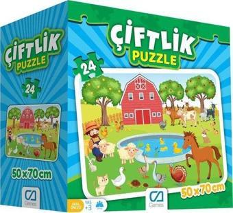 Ca Games Çiftlik Yer 24 Parça Çocuk Puzzle