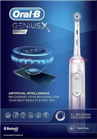 Oral-B Genius X 20000 Şarjlı Diş Fırçası (Blush Pink)