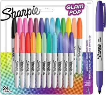 Sharpie Glam Pop Fine Permanent Marker 24lü Kalem Seti 2198779
