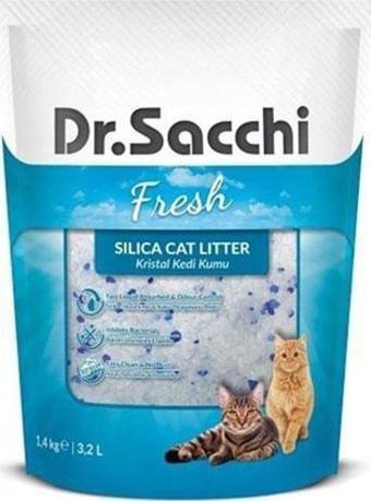 Dr.Sacchi Silica Kristal Kedi Kumu 14x3,2 Lt