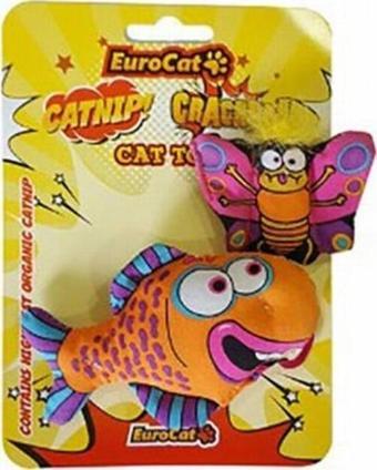 EuroCat Catnipli Kelebek Turuncu Balık Kedi Oyuncağı