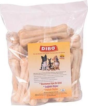 Dibo Beyaz Press Kemik Köpek Ödülü 25'li 25-55 Gr 12 Cm