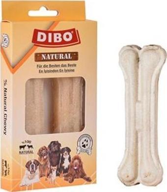 Dibo Beyaz Press Kemik Köpek Ödülü 2'li 50-55 Gr 12 Cm