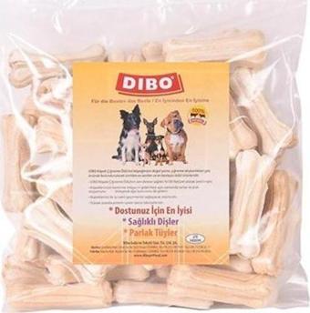 Dibo Beyaz Press Kemik Köpek Ödülü 50'li 20-25 Gr 7 Cm