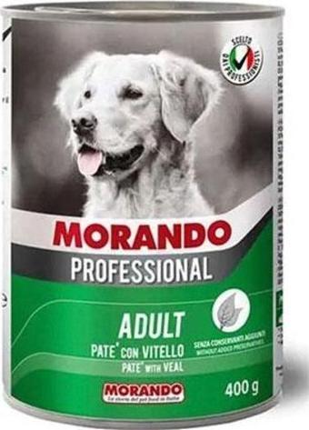 Morando Professional Pate Dana Etli Yetişkin Köpek Konservesi 12 Adet 400 Gr