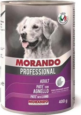 Morando Professional Pate Kuzu Etli Yetişkin Köpek Konservesi 12 Adet 400 Gr