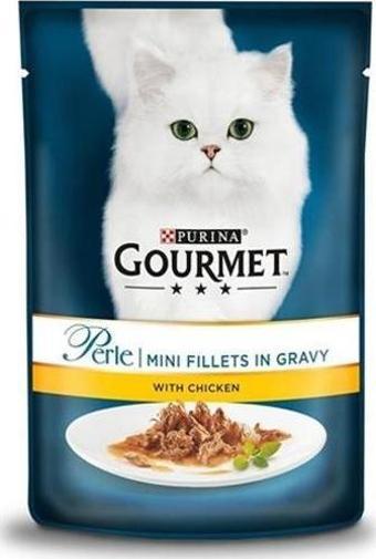 Gourmet Perle Izgara Tavuklu Yetişkin Kedi Konservesi 26 Adet 85 Gr