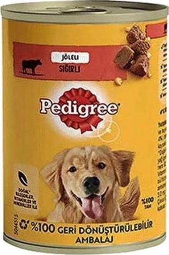 Pedigree Sığır Etli Yetişkin Köpek Konservesi 6 Adet 400 Gr