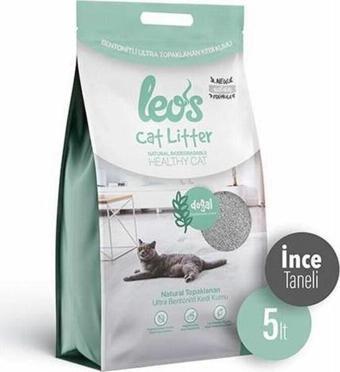 Leos Cat Litter Doğal Bentonit İnce Taneli Kedi Kumu 2x5 Lt