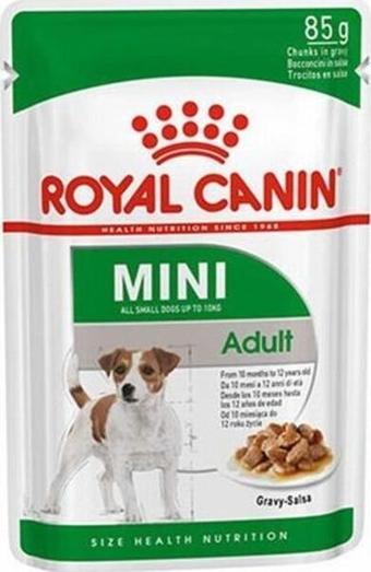 Royal Canin Mini Adult Pouch Yetişkin Köpek Konservesi 12 Adet 85 Gr