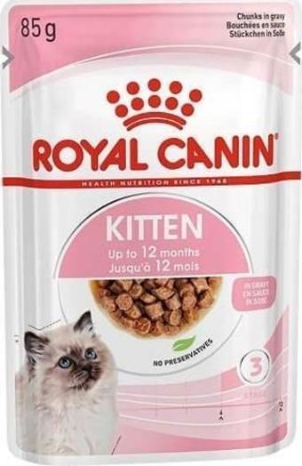 Royal Canin Pouch Kitten Gravy Yavru Kedi Konservesi 6 Adet 85 Gr