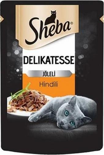 Sheba Pouch Hindili Yetişkin Kedi Konservesi 12  Adet 85 Gr