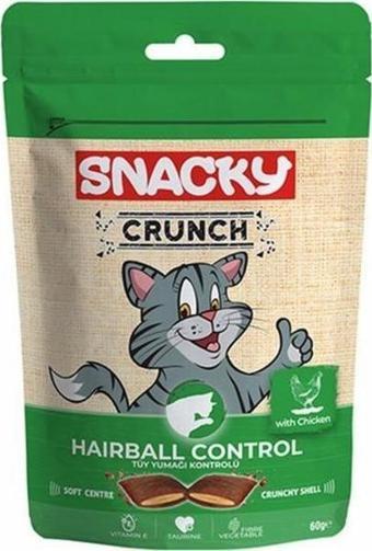 Snacky Crunchy Hairball Control Tavuklu Kedi Ödülü 10x60 Gr