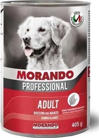 Morando Professional Gravy Biftekli Yetişkin Köpek Konservesi 12 Adet 405 Gr