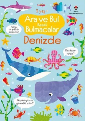 Denizde - Ara ve Bul Resimli Bulmacalar - Gareth Lucas - Tübitak Yayınları