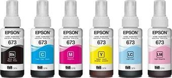 Epson T673 /L1800/L800/L805/L810/L850 Orjinal Mürekkep Takımı