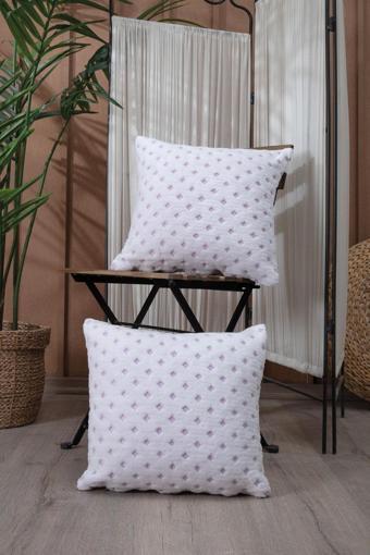 Tabu Home Puanlı Mor Yumuşacık Tekli Kırlent Kılıfı 43x43