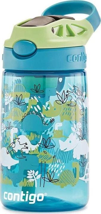 Contigo Gizmo Flip Tek El Bas İç Emzikli Çocuk Su Matarası Dino 420ml 
