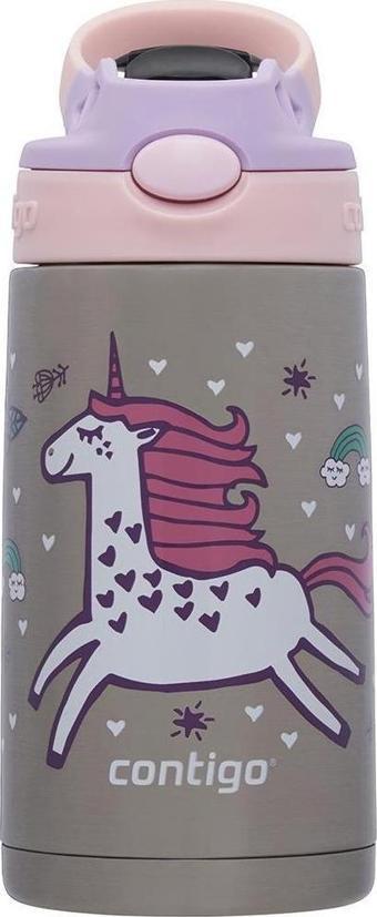 Contigo Gizmo Unicorn Çelik Çocuk Suluğu 420ML Pembe