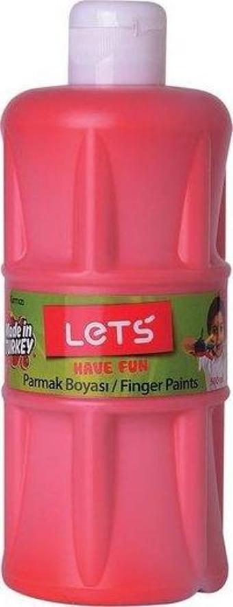 Lets Parmak Boyası 500 ml Kırmızı L-5004