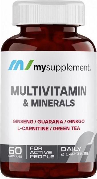 Mysupplement Multivitamin & Minerals 60 Kapsül