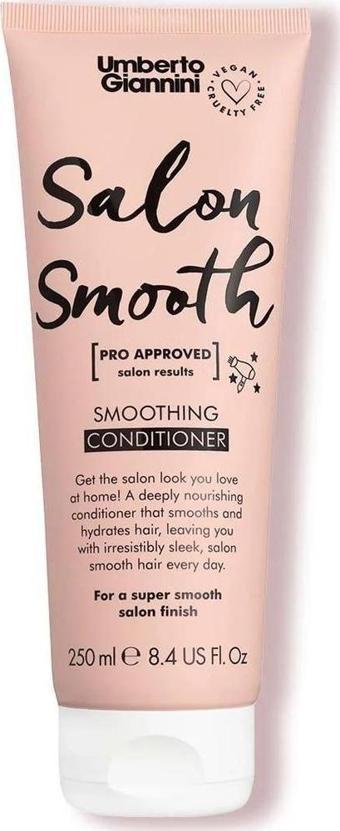 Umberto Giannini Salon Smooth Profesyonel Salon Serisi Ultra Pürüssüz ve Nemlendirici Saç Kremi 250 ML