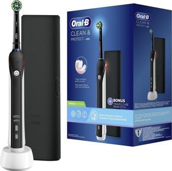 Oral-B Clean & Protect Siyah Şarjlı Diş Fırçası