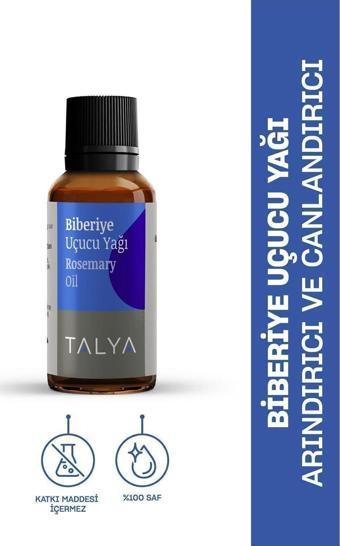 Talya Biberiye Uçucu Yağı %100 Saf Ve Doğal Bitkisel Uçucu Yağ 10 Ml