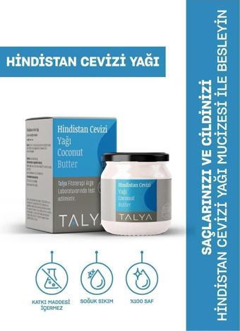 Talya Katı Hindistan Cevizi Yağı Soğuk Sıkım %100 Saf Ve Doğal 150 Ml