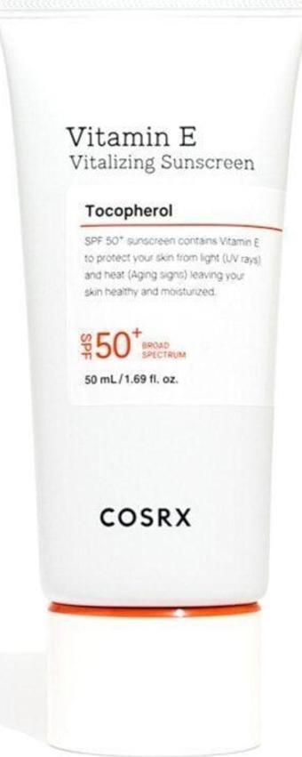 Cosrx Vitamin E Vitalizing Sunscreen SPF 50+ – 50ml Güneş Koruyucu Krem