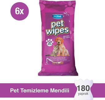 Pet Temizleme Mendili 6 x 30 Yaprak