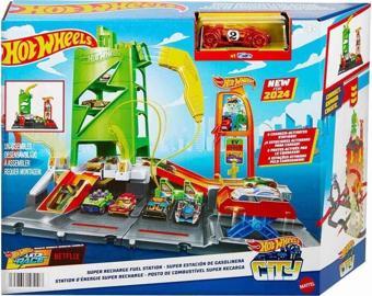 Hot Wheels Elektrikli Araç Şarj İstasyonu Oyun Seti HTN79