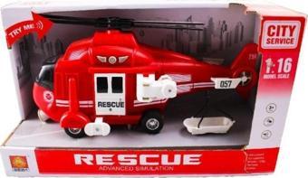 KZL WY750A 1:16 Sesli ve Işıklı Helikopter 89271 Kırmızı