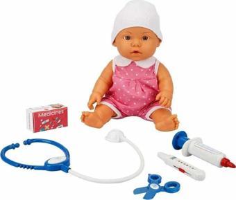 Bebelou Doktor Zamanı 35cm Konuşan Bebek 29459 Pembe