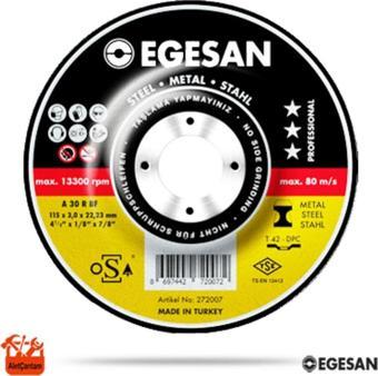 Egesan Metal Kesici Disk Spiral Flex Taşı 180 mm (180X3 Orta Boy)