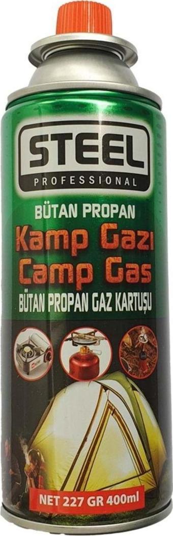 Steel Professıonal - Kamp Gazı Bütan Propan Gaz Kartuşu 400 Ml