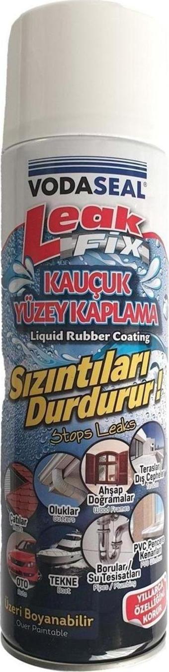 Vodaseal Leak Fix Sprey Kauçuk Izolasyon Yüzey Kaplama Beyaz 500Ml