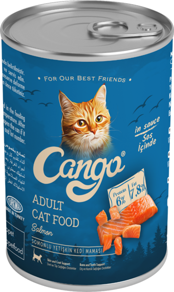 Cango Yetişkin Yaş Kedi Maması Somonlu 415Gr