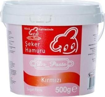 Dr Paste Şeker Hamuru  500 gr - Kırmızı