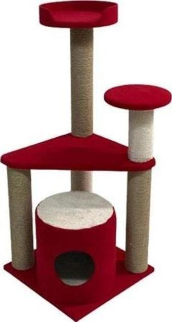 Bedspet Kedi Tırmalama Platformu M:6 Kırmızı
