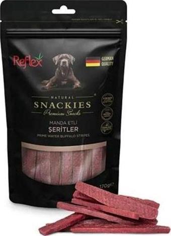 Reflex Snackies Natural Manda Etli Şerit Tahılsız Köpek Ödül Maması 170 Gr