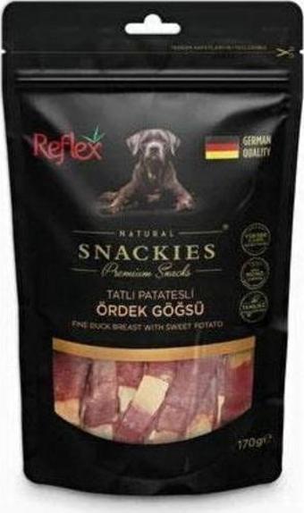 Reflex Snackies Natural Patatesli Ördek Göğsü Tahılsız Köpek Ödül Maması 170 Gr