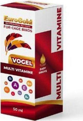 Eurogold Vogel Kuşlar İçin Multi Vitamin Damla 50 Ml