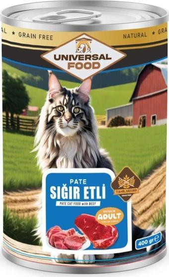 Universal Kedi Konservesi - Exquisite Pate Sığır Etli Kedi Konserve 400g*20 Adet Fiyatı