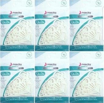Nascita Nane Aromalı Çift Taraflı Kürdanlı Diş İpi 50'Li X 6 Paket