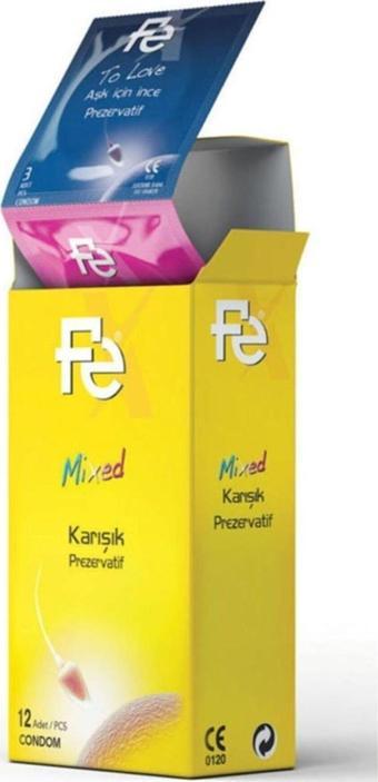 Fe Mixed Karışık Prezervatif 12 Adet